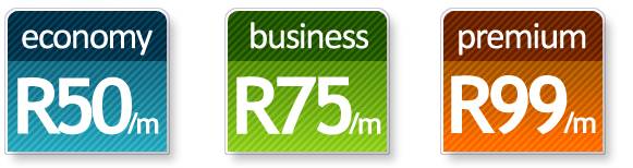 Website hosting and email options, Economy, Business and Premium | BetterConnect.co.za